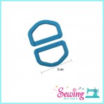 RING - D SHAPE-PLASTIC-30MM SUN16